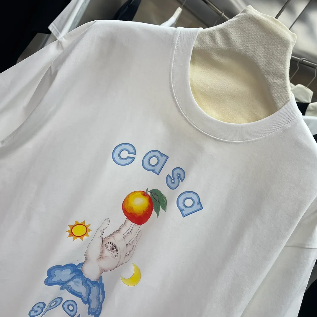 Casablanca Classic Series T ， ， 。 ， Classic ， In Stock ！ ：White Black Size：S M L XL XXL